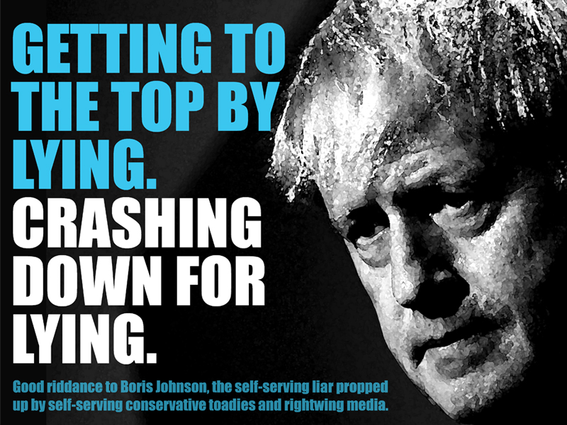 Good riddance to Boris Johnson.